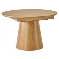 ESSTISCH 120-160/120/76 cm Echtholz, Nachbildung  Holz, Holzwerkstoff ausziehbar oval Eichefarben  - Eichefarben, KONVENTIONELL, Holz/Holzwerkstoff (120-160/120/76cm) - P & B