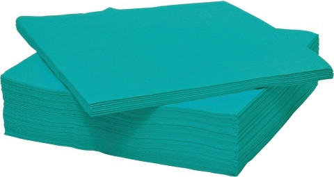 SERVÍTKA - tyrkysová, Basics, papier (33/33cm) - Boxxx