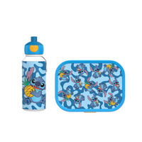 PAUSENSET lunchset campus (pu+bd) - stitch  - Graublau/Gelb, KONVENTIONELL, Kunststoff (20,5/7,5/18,8cm) - Mepal
