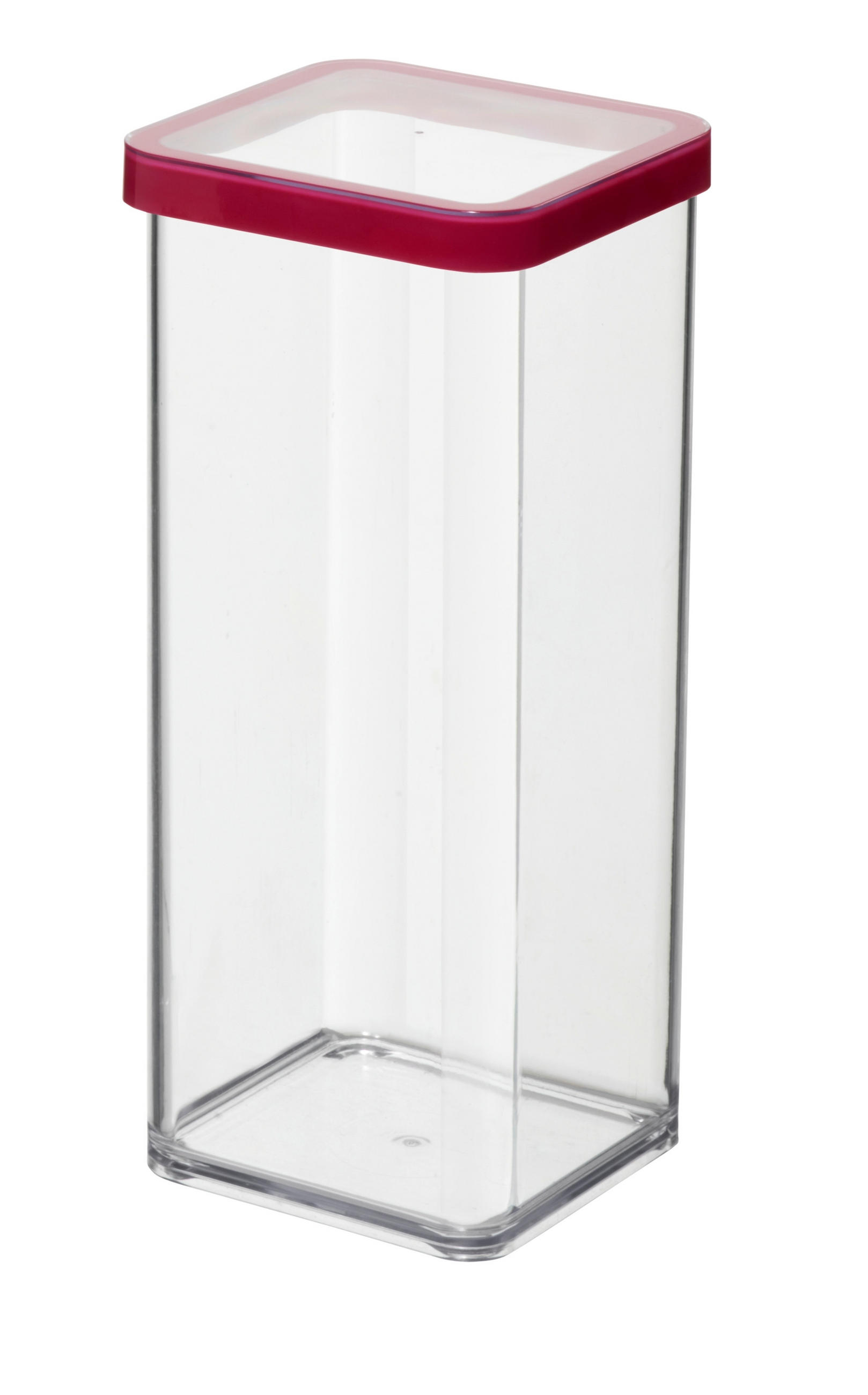 POSODA ZA SHRANJEVANJE     10/10/21,4 cm         - rdeča, Basics, umetna masa (10/10/21,4cm) - Rotho