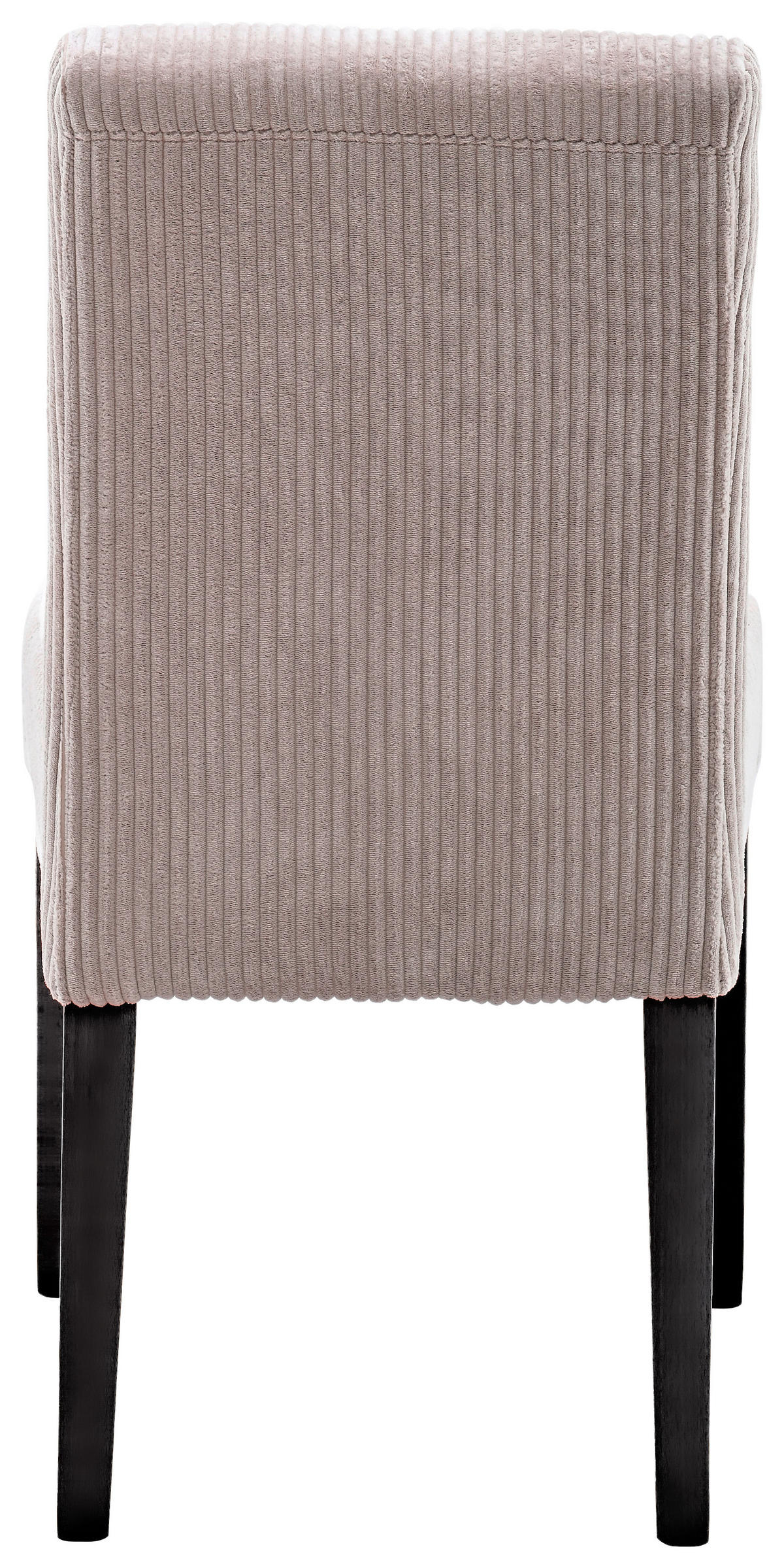 STUHL Cord Schwarz, Altrosa Buche massiv  - Schwarz/Altrosa, KONVENTIONELL, Holz/Textil (47,5/91,5/63cm) - home24