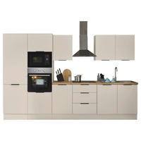 KÜCHENBLOCK MULTAN  in Kaschmir  - Kaschmir/Schwarz, Basics, Holzwerkstoff/Metall (330/211/60cm) - Carryhome