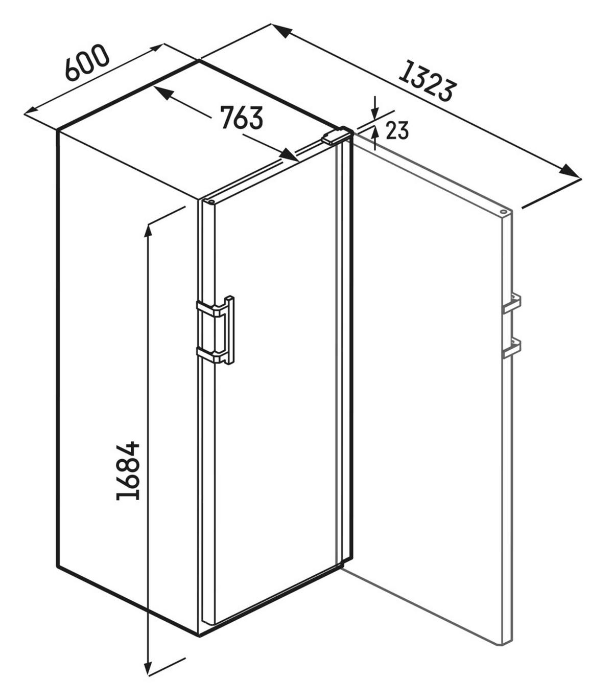 WEINKÜHLSCHRANK WPBLI5031  - Schwarz, Basics, Holz/Metall (59,7/168,4/76,3cm) - Liebherr