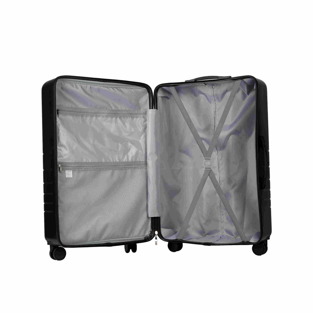 REISEKOFFER Schwarz  - Schwarz, Design, Kunststoff (52/78/33cm) - Schneiders
