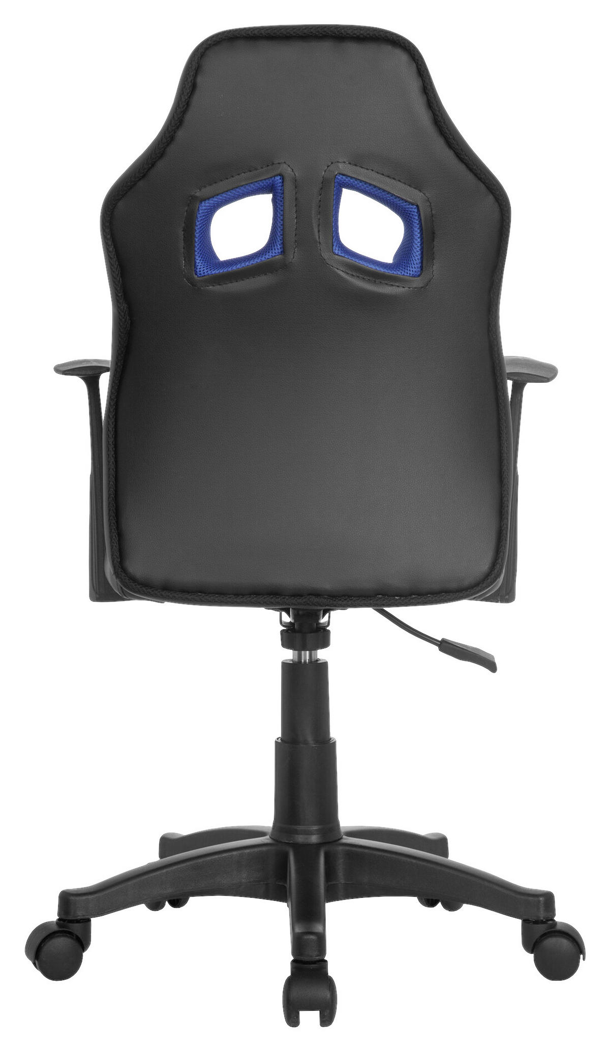 OTOČNÁ ŽIDLE PRO MLÁDEŽ, modrá, černá - modrá/černá, Basics, plast (54/90-100/48cm) - MID.YOU