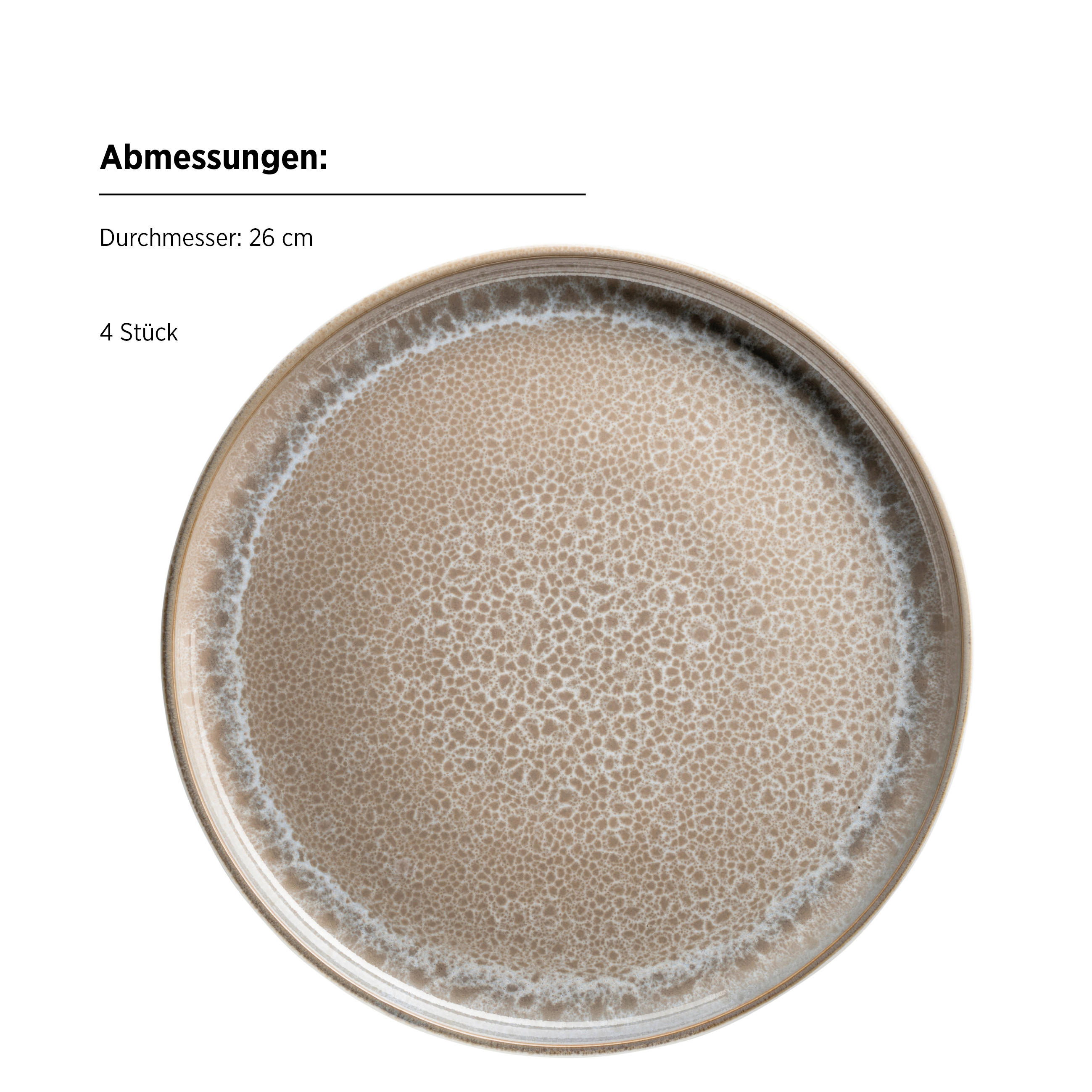 KOMBISERVICE MALEA 16-teilig  - Beige, Basics, Keramik - Mäser