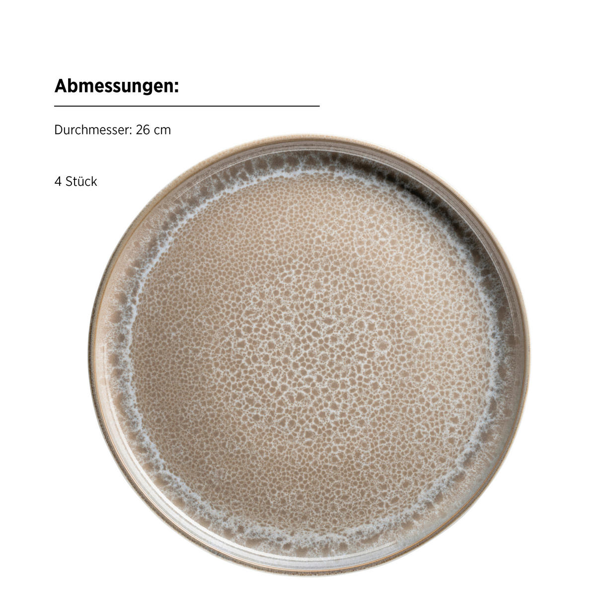 KOMBISERVICE MALEA 16-teilig  - Beige, Basics, Keramik - Mäser