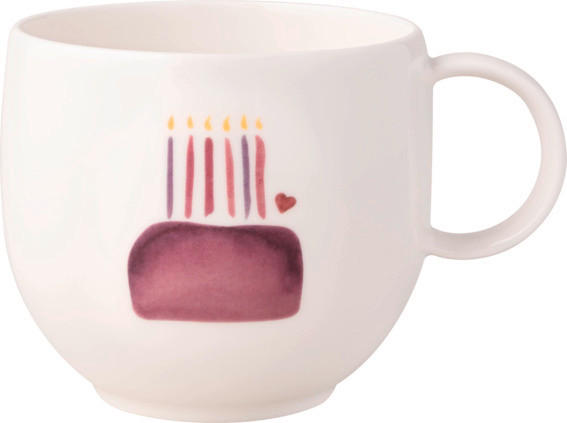 KAFFEEBECHER With Love  290 ml   - Weiß, LIFESTYLE, Keramik (12,5/9.5/8,5cm) - Villeroy & Boch