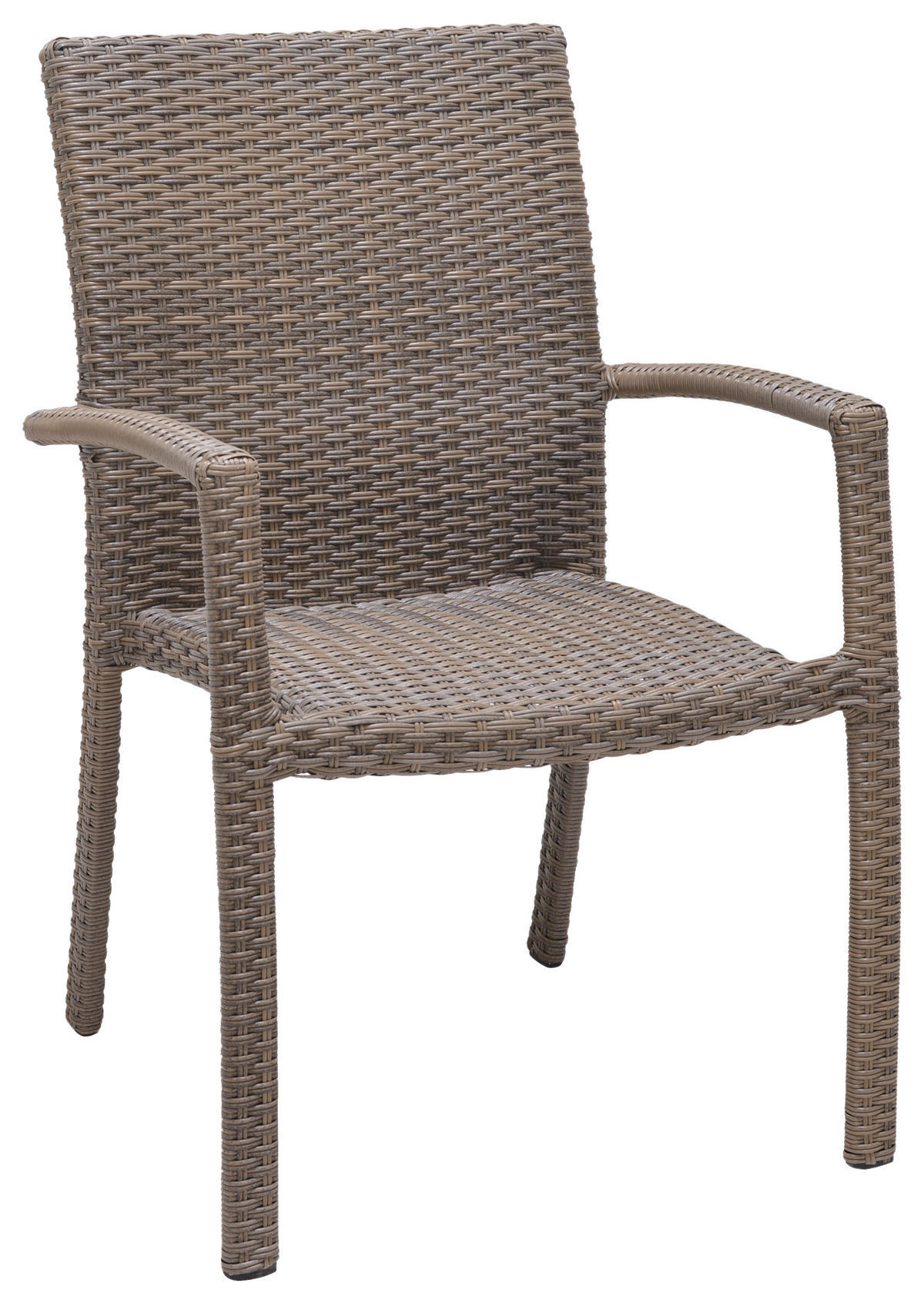 STAPELSESSEL in Metall, Kunststoff Hellbraun  - Hellbraun, Design, Kunststoff/Metall (60/89,5/60,4cm) - Ambia Garden