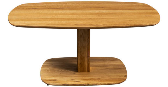 COUCHTISCH Eiche Hartholz 110/65/48-67 cm organisch Eichefarben  - Eichefarben, Design, Holz/Kunststoff (110/65/48-67cm) - Linea Natura