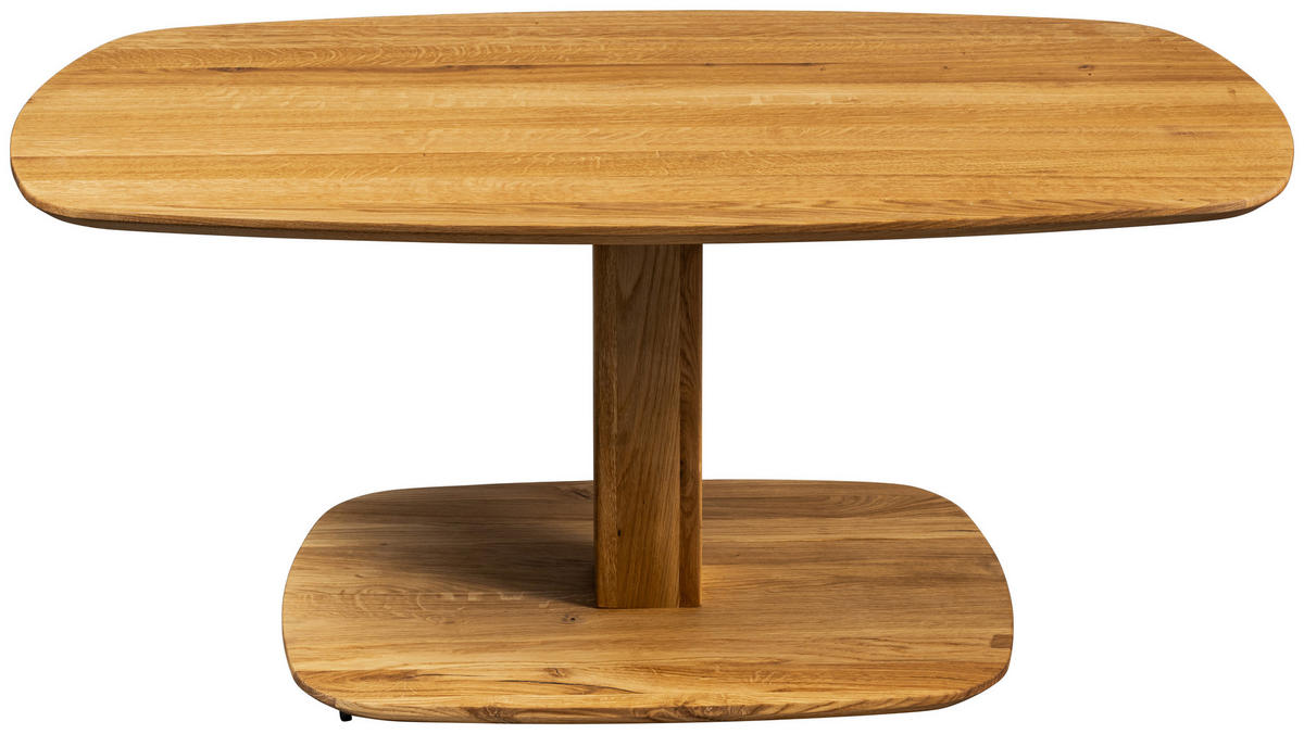 COUCHTISCH Eiche Hartholz 110/65/48-67 cm organisch Eichefarben  - Eichefarben, Design, Holz/Kunststoff (110/65/48-67cm) - Linea Natura