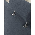 3-SITZER-SOFA in Flachgewebe Blau  - Chromfarben/Blau, Design, Textil/Metall (195/83/85cm) - Xora