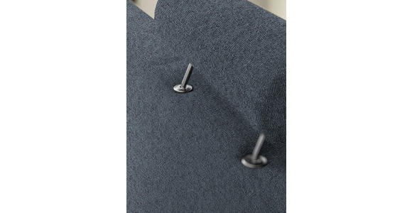 3-SITZER-SOFA in Flachgewebe Blau  - Chromfarben/Blau, Design, Textil/Metall (195/83/85cm) - Xora
