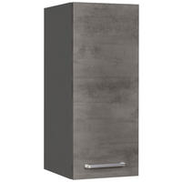 KÜCHENOBERSCHRANK 30/72/35 cm  in Schieferfarben  - Schieferfarben/Edelstahlfarben, MODERN, Holzwerkstoff/Metall (30/72/35cm) - Nobilia