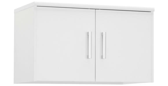 AUFSATZSCHRANK 72/43/36 cm - Silberfarben/Weiß, KONVENTIONELL, Holzwerkstoff/Kunststoff (72/43/36cm) - Xora
