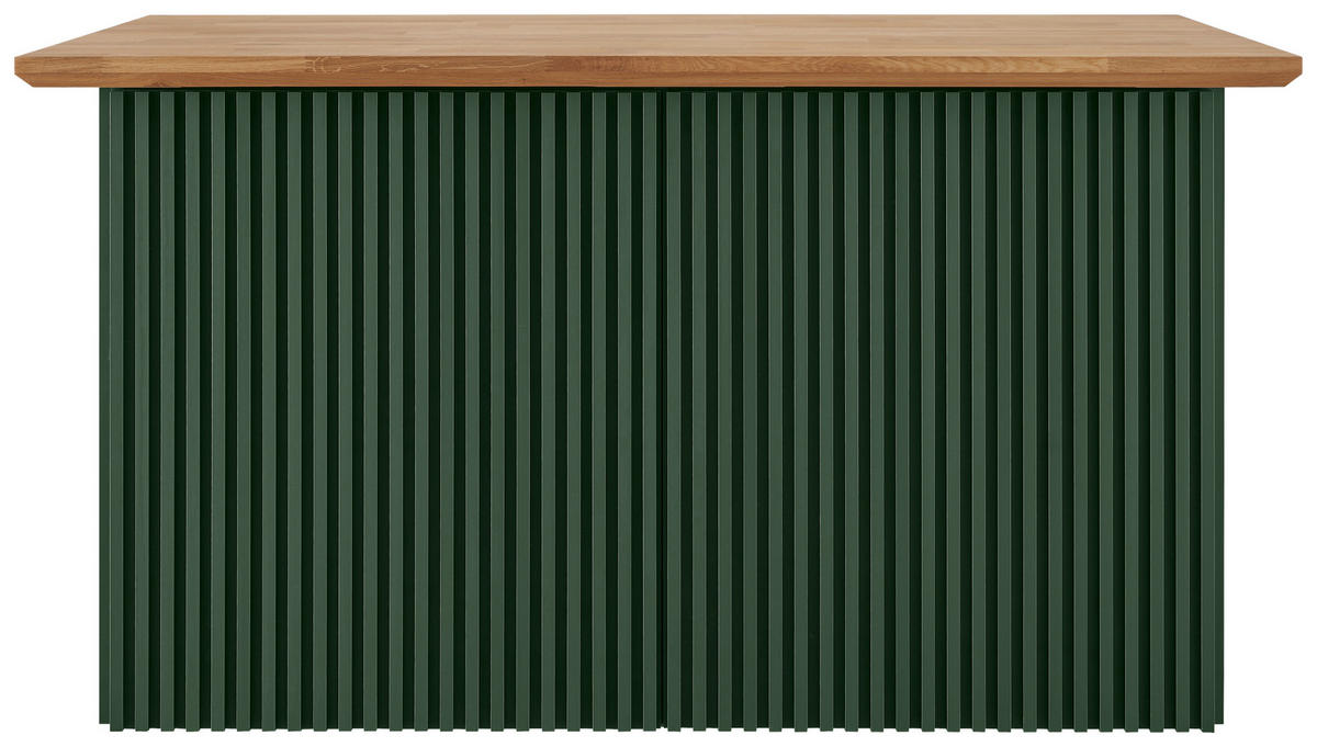 KÜCHENINSEL 160/88/90 cm  in Grün  - Eichefarben/Grün, Basics, Holz/Holzwerkstoff (160/88/90cm) - Carryhome