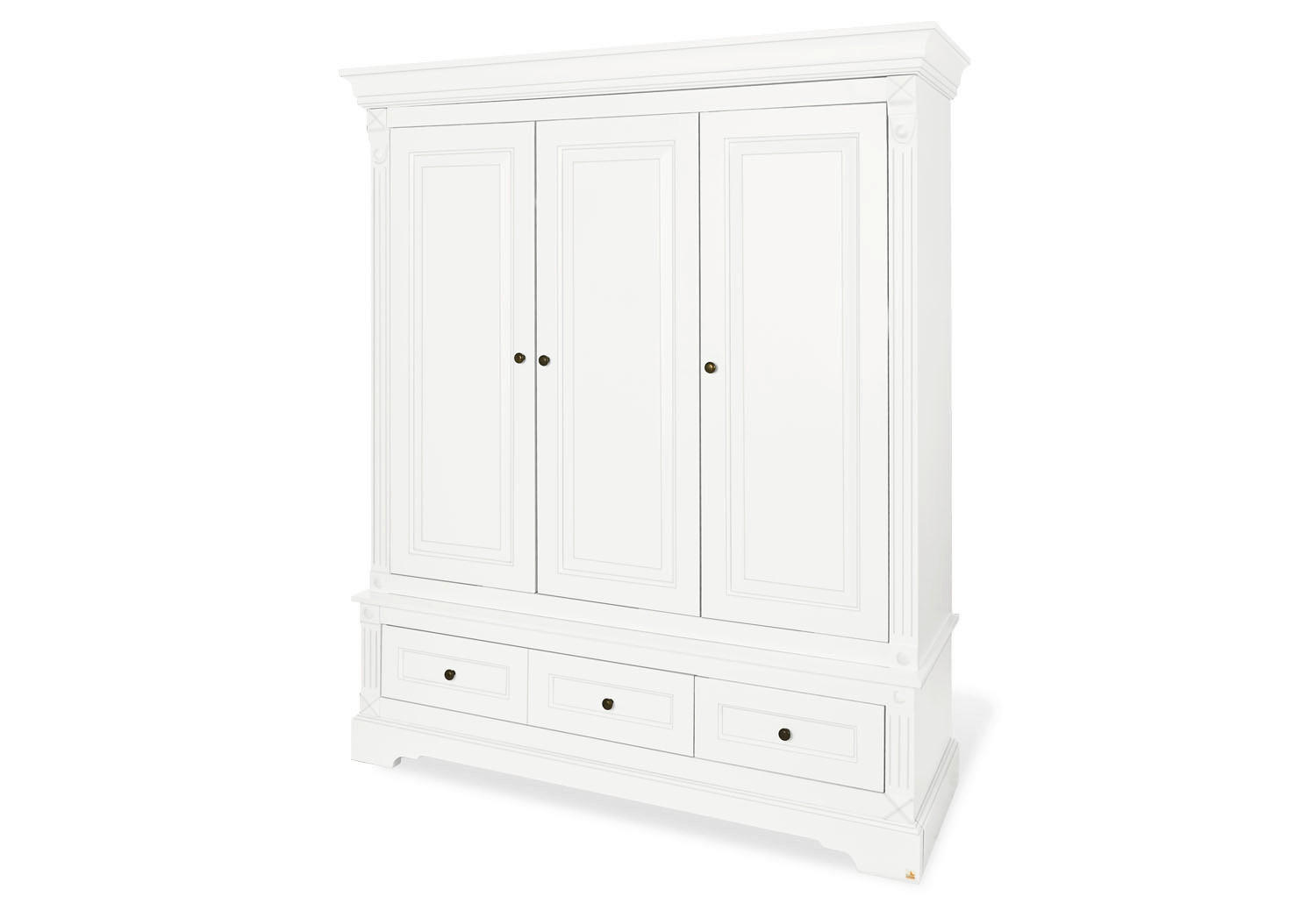 BABYKLEIDERSCHRANK PINOLINO EMILIA  - Anthrazit/Weiß, Trend, Holzwerkstoff/Metall (178/208/58cm) - Pinolino