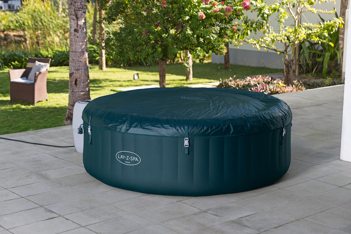 WHIRLPOOL MIAMI 60001 MIAMI AIRJET 196/66 cm  - Dunkelblau, KONVENTIONELL, Kunststoff/Metall (196/66cm) - Bestway