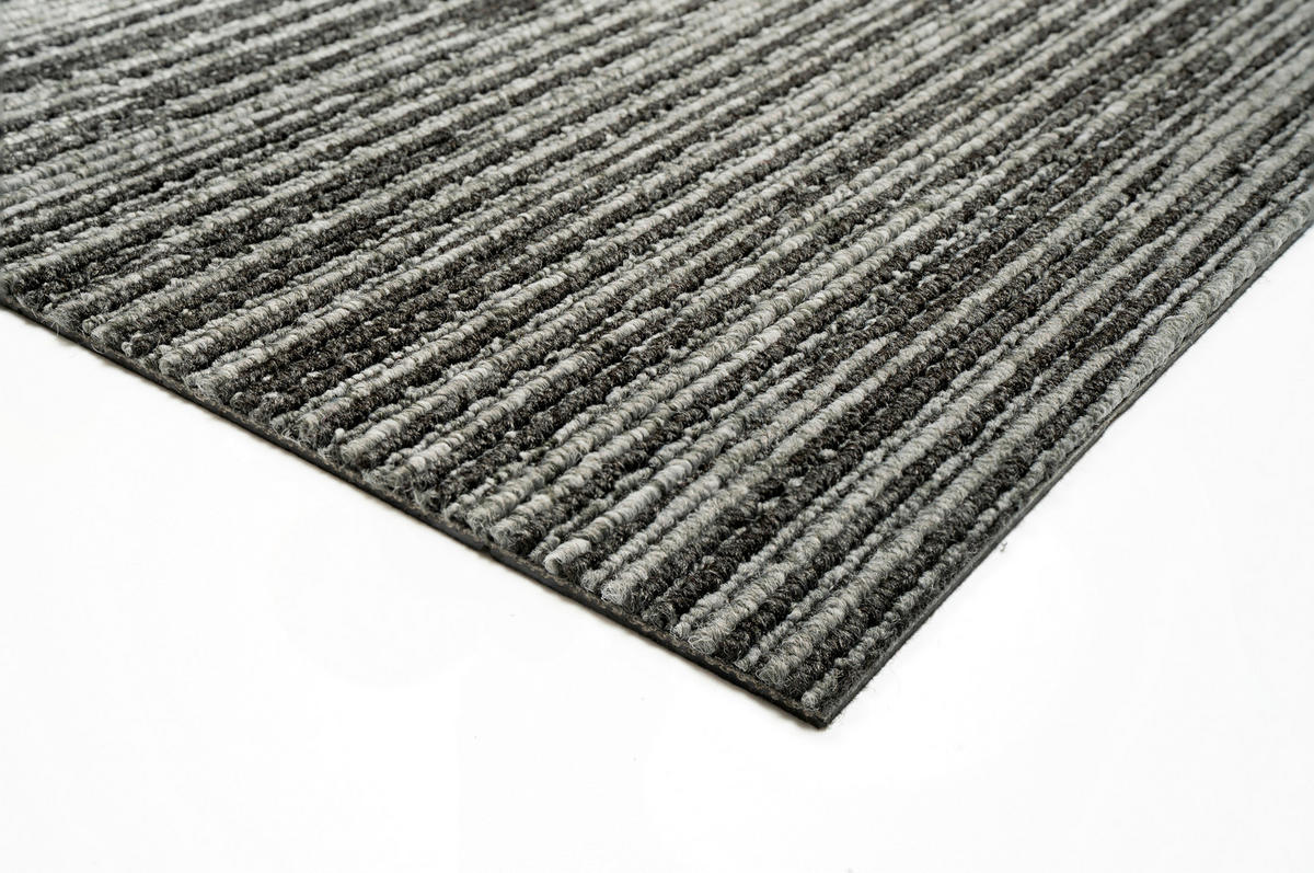 TEPPICHFLIESE 50/50 cm  in Hellgrau, Dunkelgrau  - Dunkelgrau/Hellgrau, Basics, Textil (50/50cm)