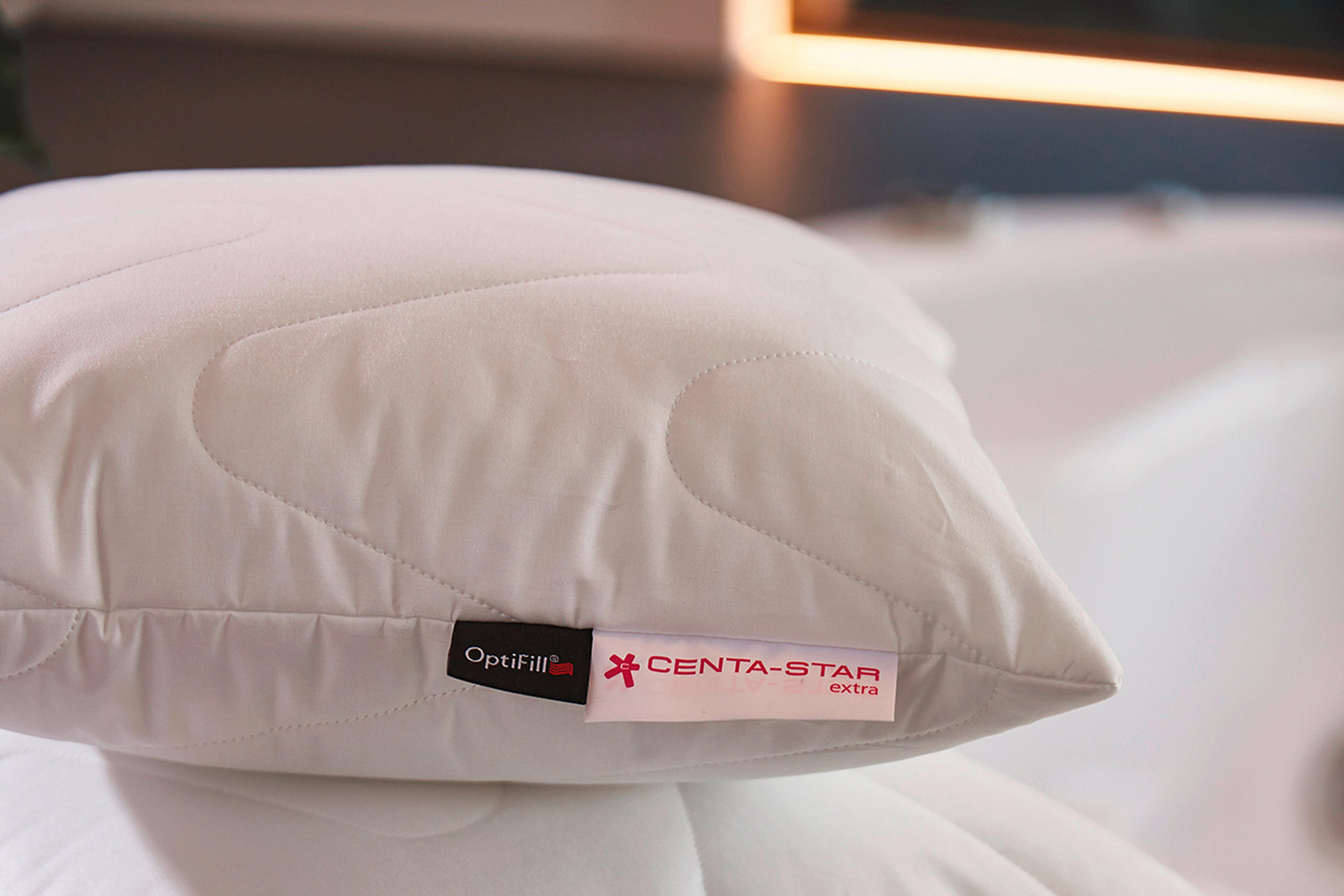 KOPFKISSEN  Aqua Aktiv  40/80 cm       - Weiß, Basics, Textil (40/80cm) - Centa-Star