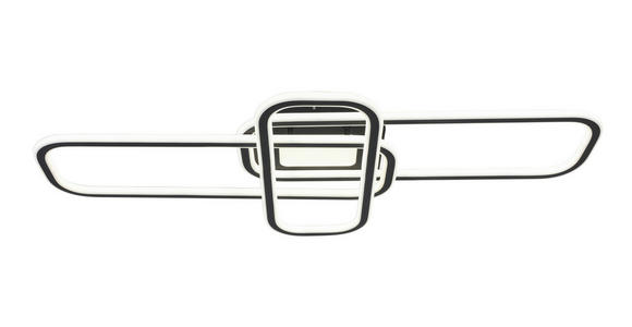 LED-DECKENLEUCHTE 103/46/11 cm   - Schwarz/Weiß, Design, Kunststoff/Metall (103/46/11cm) - Novel