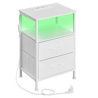 NACHTSCHRANK 39,6/60,4/30 cm  - Weiß, Trend, Holzwerkstoff/Kunststoff (39,6/60,4/30cm) - Boxxx