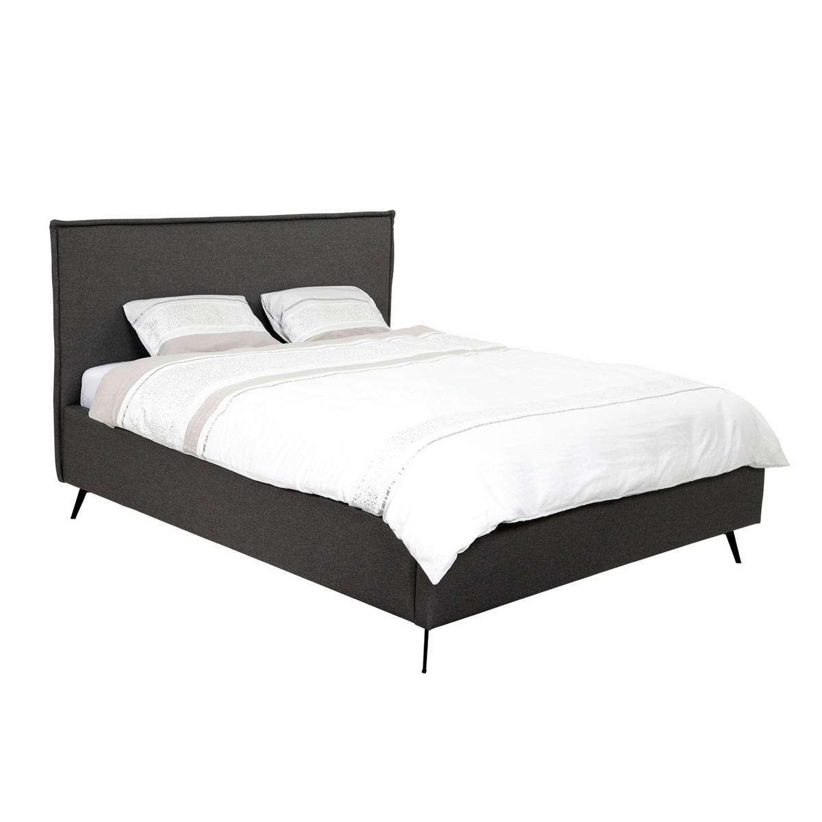 POLSTERBETT Anthrazit 200/200 cm  - Anthrazit, MODERN, Holz/Textil (200/200cm) - MID.YOU