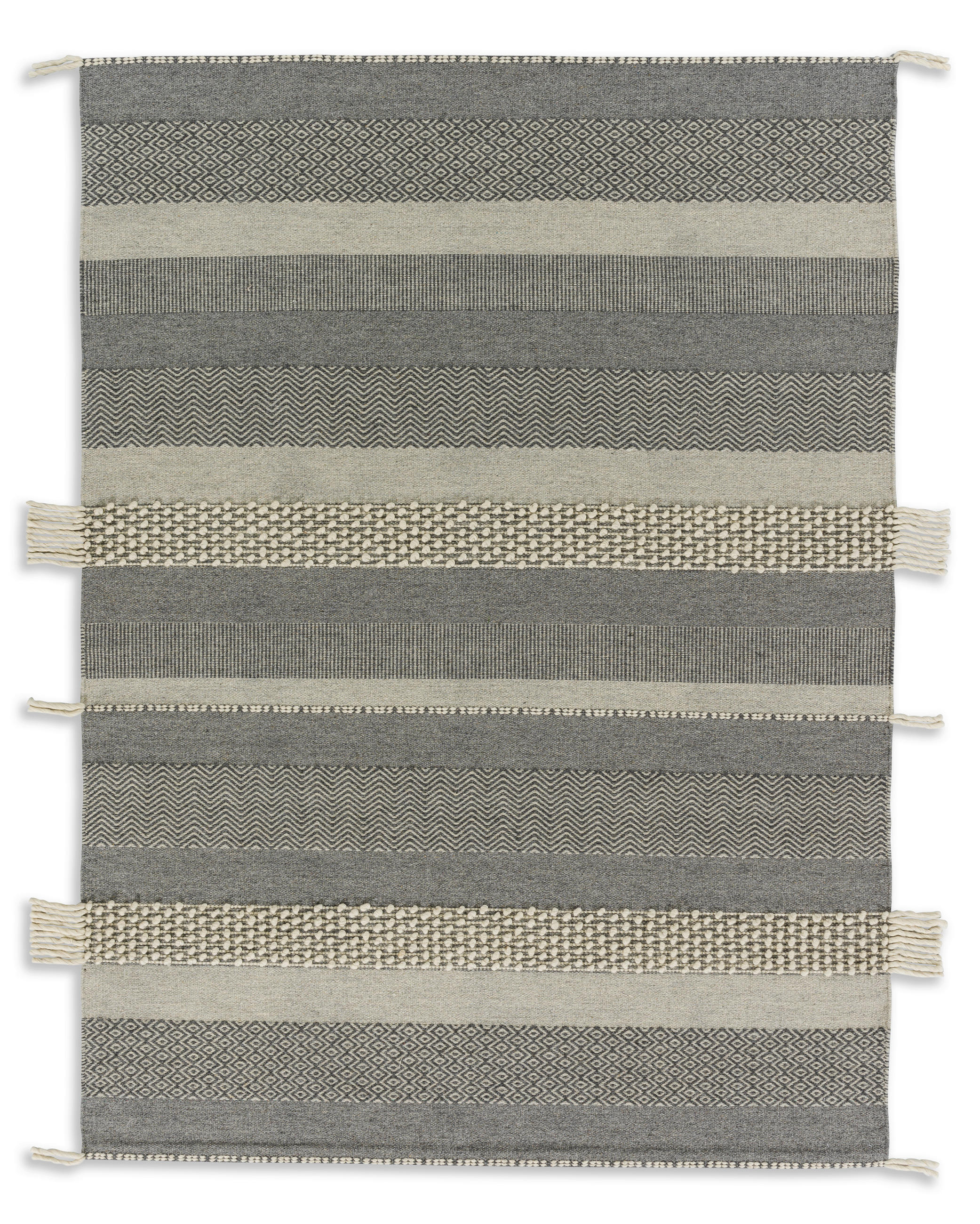 Schöner Wohnen Handwebteppich Botana Grau, Beige 140x200 cm