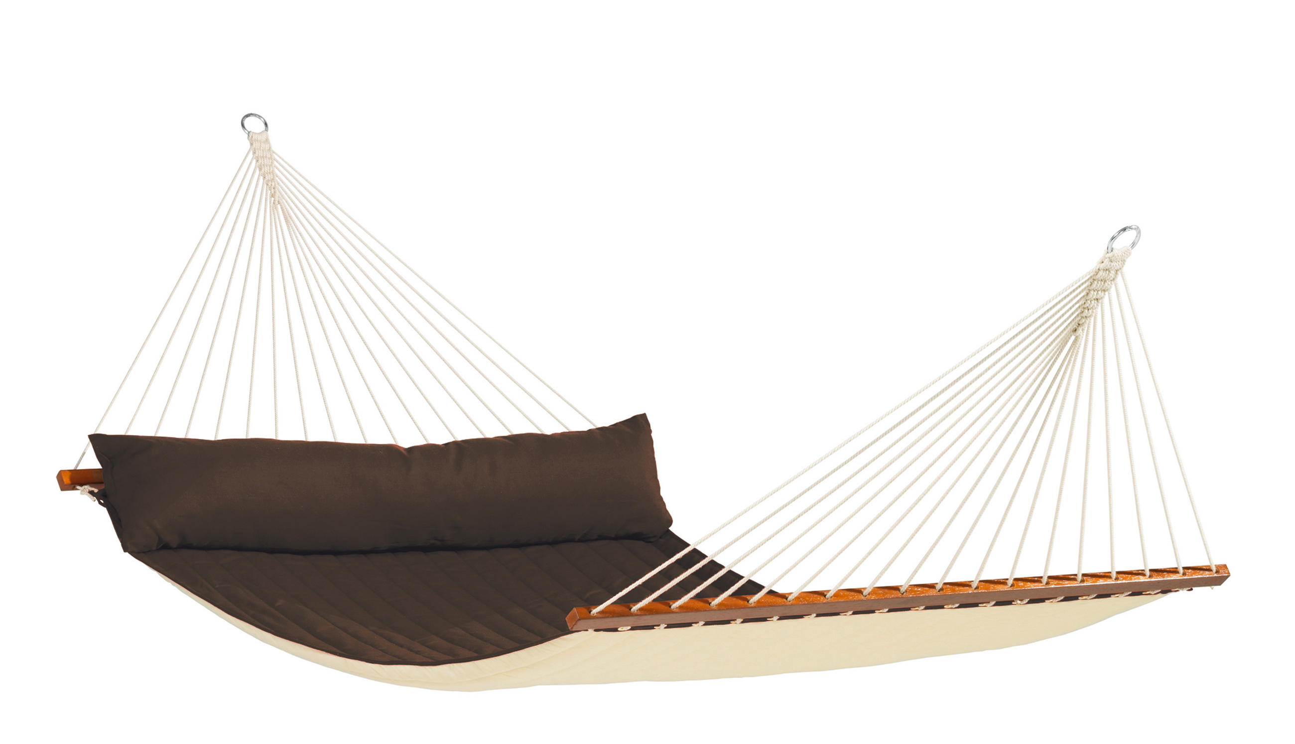 HÄNGEMATTE kingsize bar outd.  - Dunkelbraun, KONVENTIONELL, Holz/Textil (140/400cm) - La Siesta