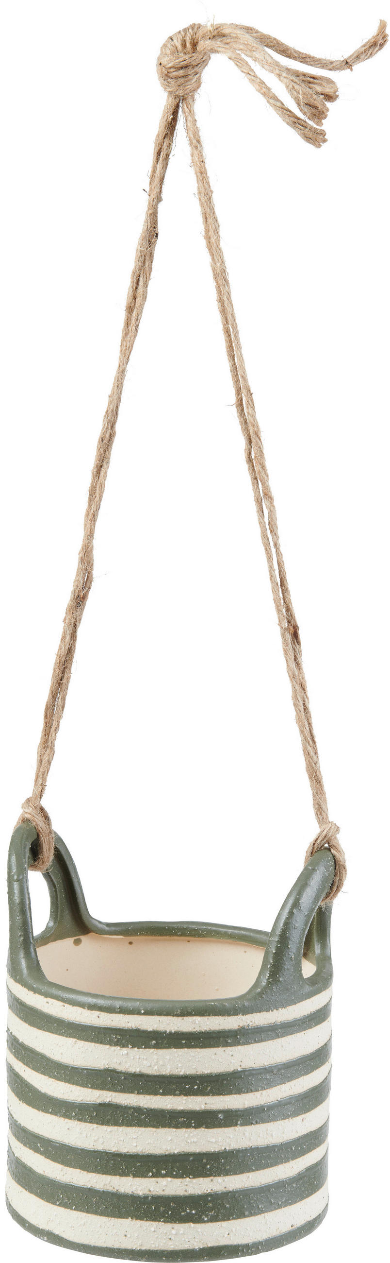 GHIVECI DE FLORI  - verde, Trend, ceramică/textil (15,5/18/15,5cm) - Ambia Home