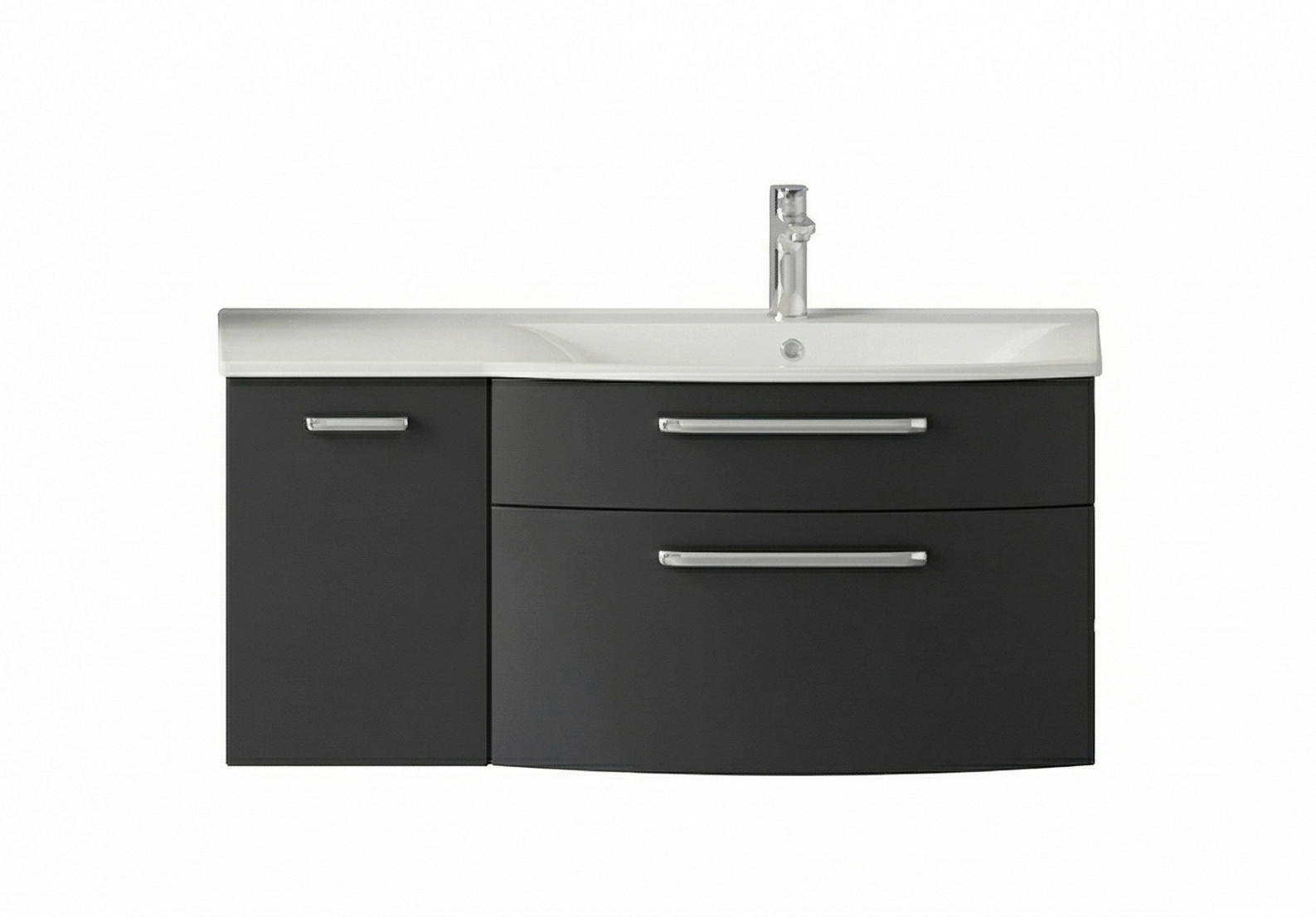 ELEMENT ISPOD UMIVAONIKA  antracit  antracit  - boje kroma/antracit, Design, kamen/drvni materijal