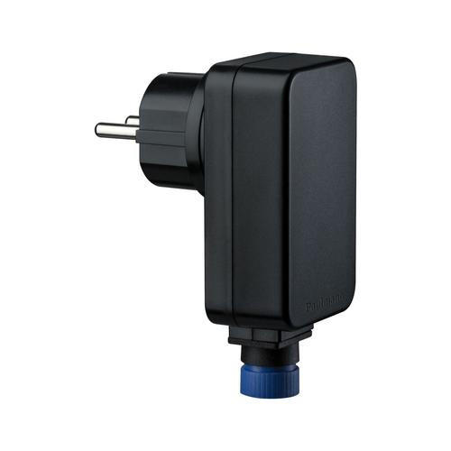 TRANSFORMATOR Plug & Shine Transformator IP 44 5/10,4/3 cm   - Schwarz, Design, Kunststoff (5/10,4/3cm) - Paulmann