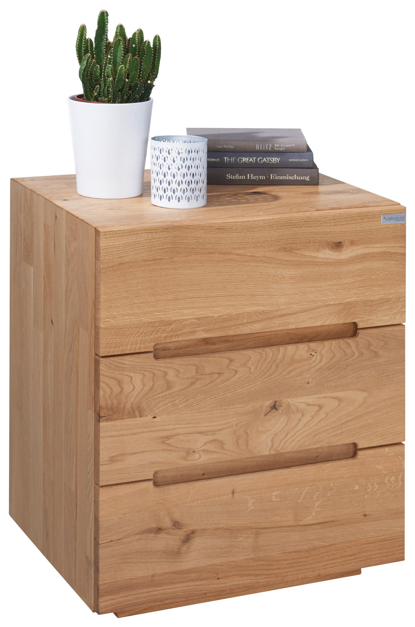 NOČNÍ STOLEK, divoký dub, barvy dubu, 50/60/40 cm - barvy dubu, Natur, dřevo (50/60/40cm) - Valnatura