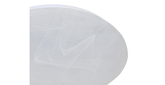 LED-DECKENLEUCHTE 26/8 cm - Alabasterfarben/Weiß, Basics, Kunststoff/Metall (26/8cm) - Boxxx