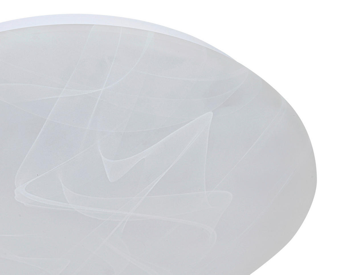 STROPNÍ LED SVÍTIDLO, 26/8 cm  - bílá/alabastrová, Basics, kov/plast (26/8cm) - Boxxx