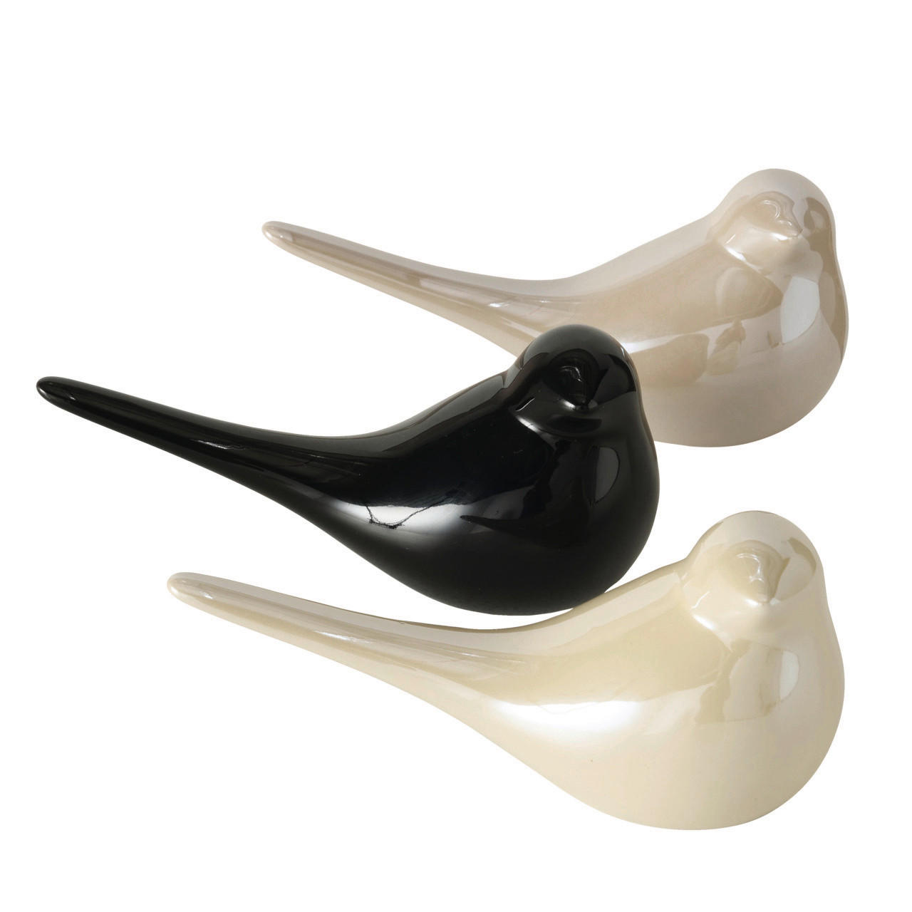 DEKOVOGEL - Beige/Creme, Basics, Keramik (16/7/8cm) - Ambia Home