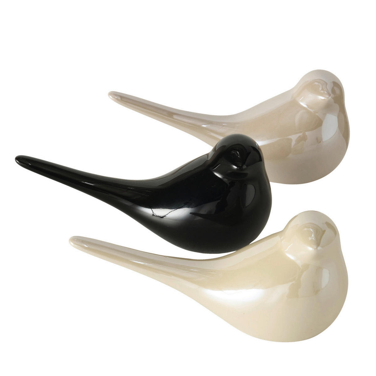 DEKOVOGEL - Beige/Creme, Basics, Keramik (16/7/8cm) - Ambia Home