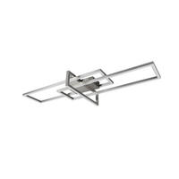 LED-DECKENLEUCHTE 34 W     - Nickelfarben, Design, Metall (100/11/40cm) - Trio Leuchten