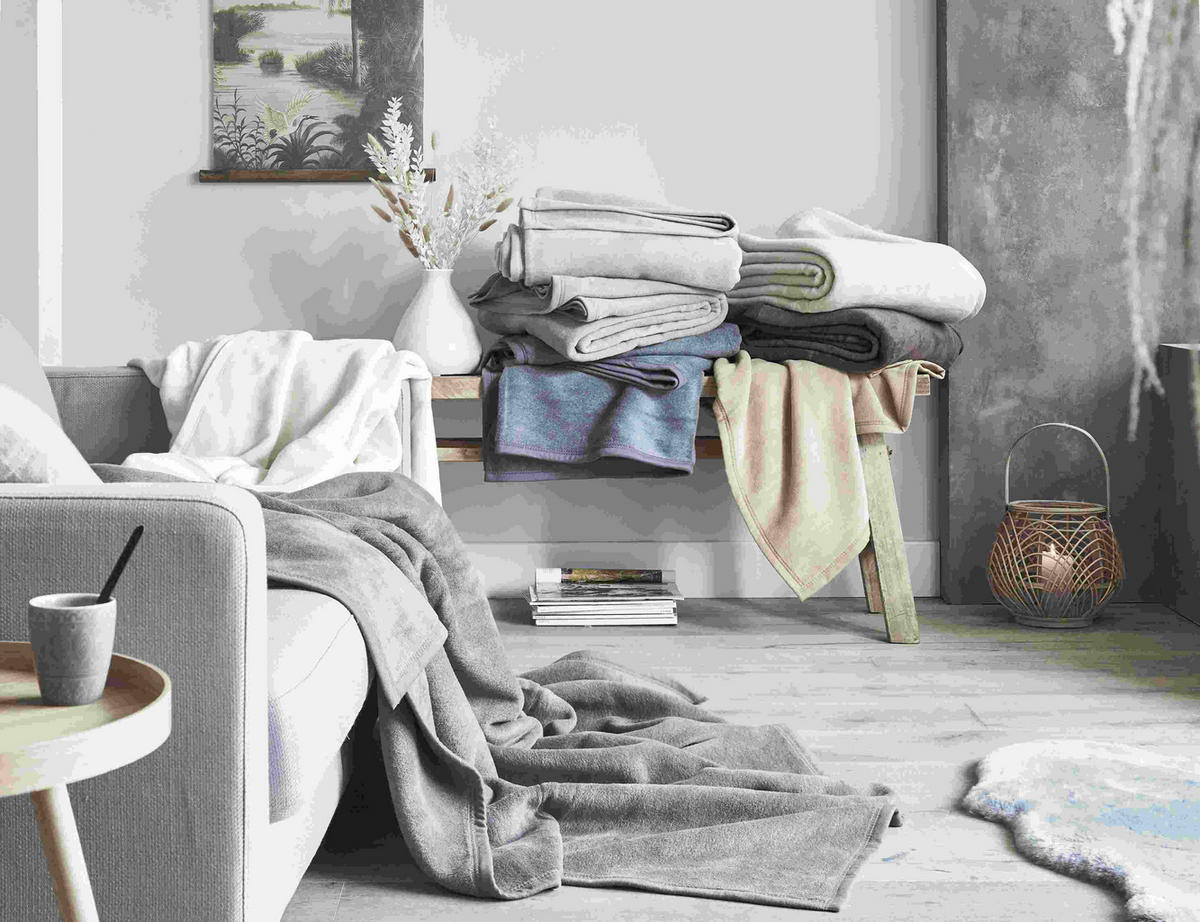 PLÉD 220/240 cm  - barna, Konventionell, textil (220/240cm) - Ibena