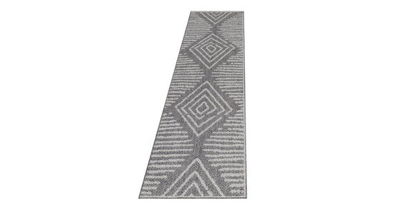 FLACHWEBETEPPICH 80/250 cm Aruba  - Grau, Design, Textil (80/250cm) - Novel