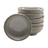 DIPSCHALENSET 8 cm  - Grau, Trend, Keramik (8cm) - Creatable