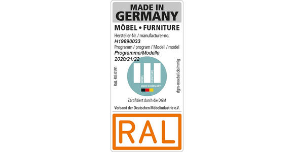 GARDEROBE 195/198/37 cm - Nussbaumfarben/Weiß, Design, Glas/Holz (195/198/37cm) - Ambiente