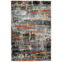 TKANÝ KOBEREC, 160/230 cm, modrá, šedá - šedá/modrá, Design, textil (160/230cm) - Novel
