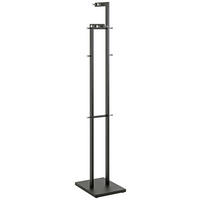 GARDEROBENSTÄNDER in Schwarz, Chromfarben 42/175/30 cm   - Chromfarben/Schwarz, Design, Metall (42/175/30cm)