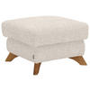 HOCKER in Textil Creme  - Eichefarben/Creme, Modern, Holz/Textil (65/47/65cm) - Valnatura