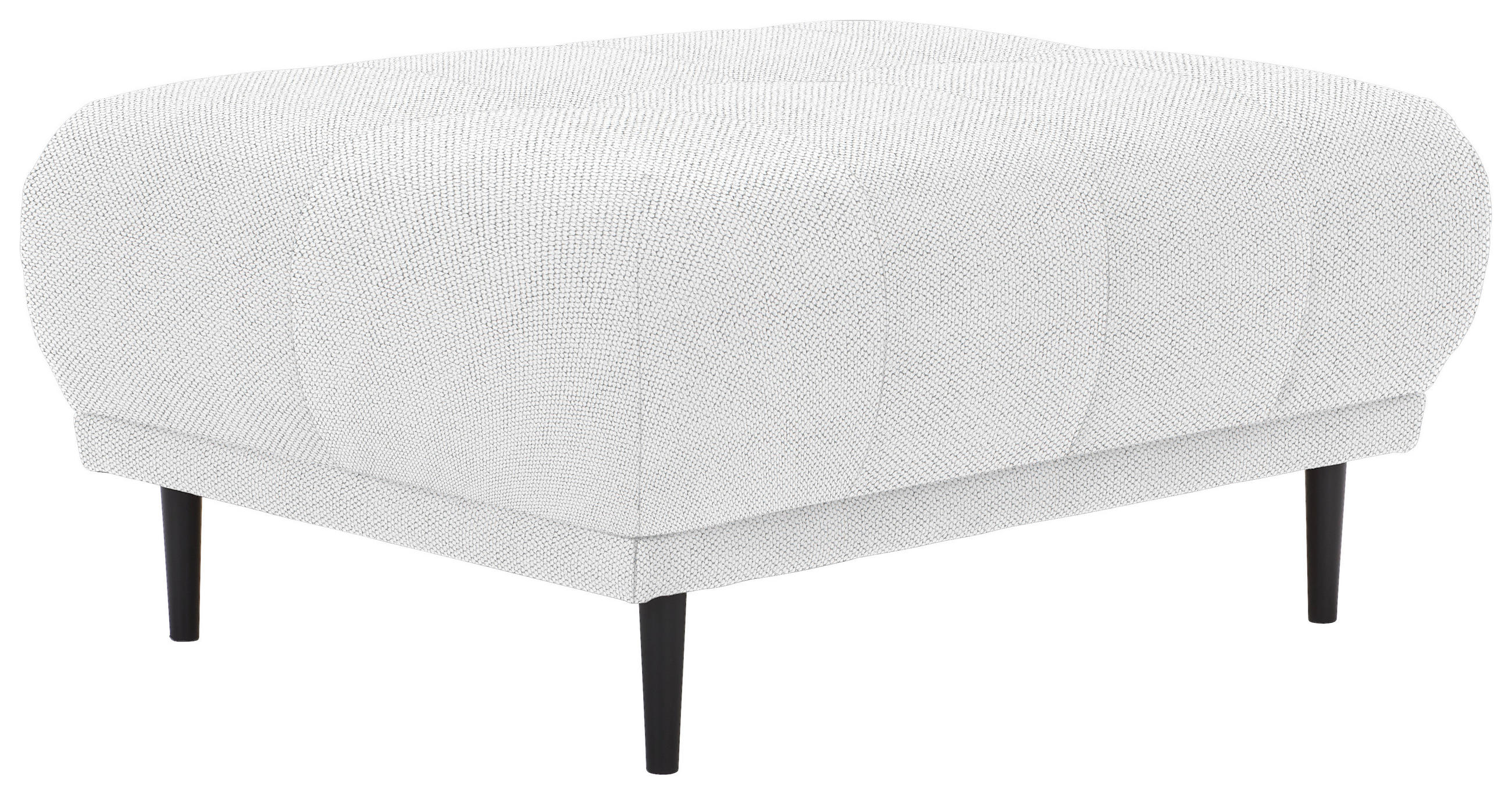 HOCKER in Textil Beige  - Beige/Schwarz, Design, Holz/Textil (93/45/77cm) - Stylife