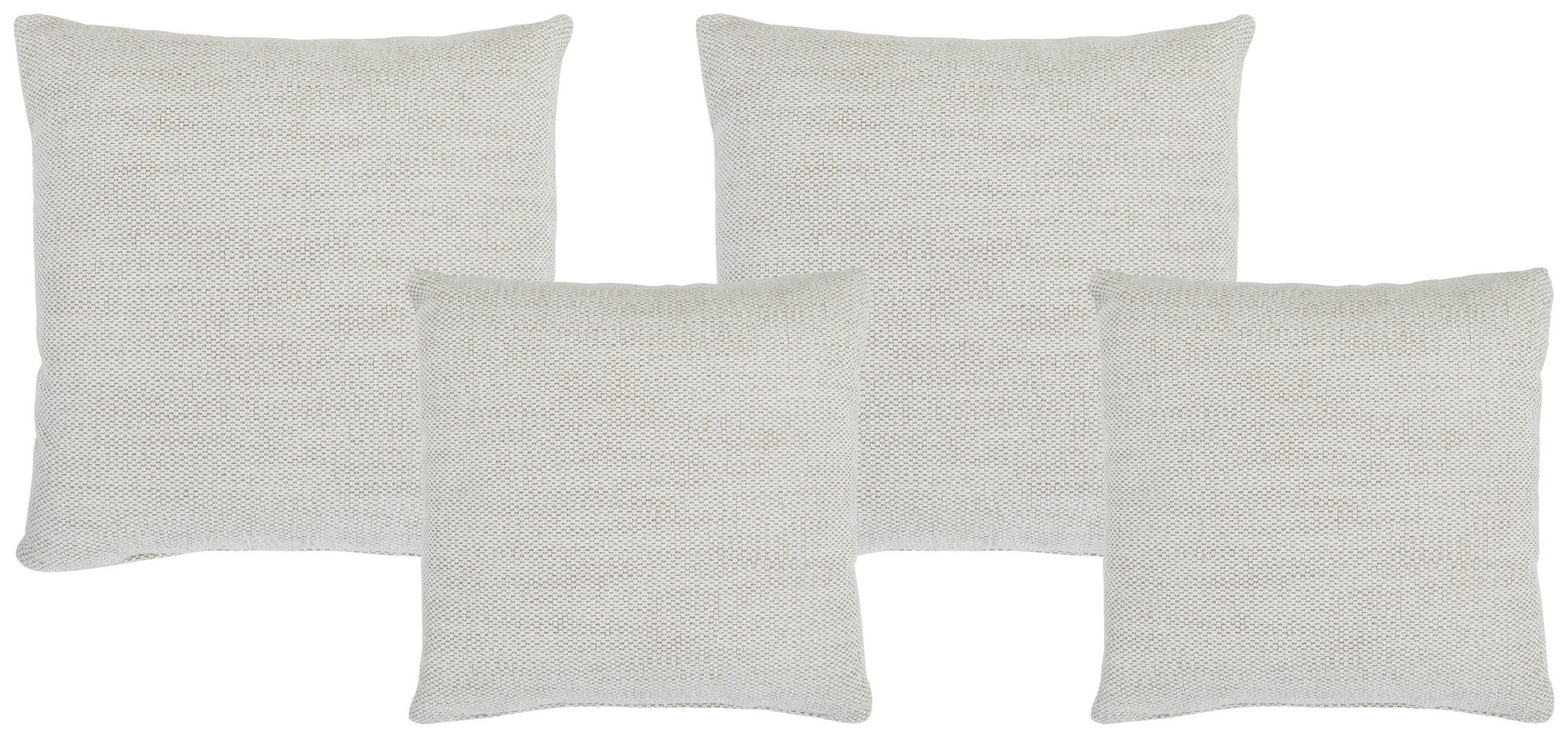 ZIERKISSENSET 42/53/42/53 cm - Beige, Konventionell, Textil (42/53/42/53cm) - Livetastic