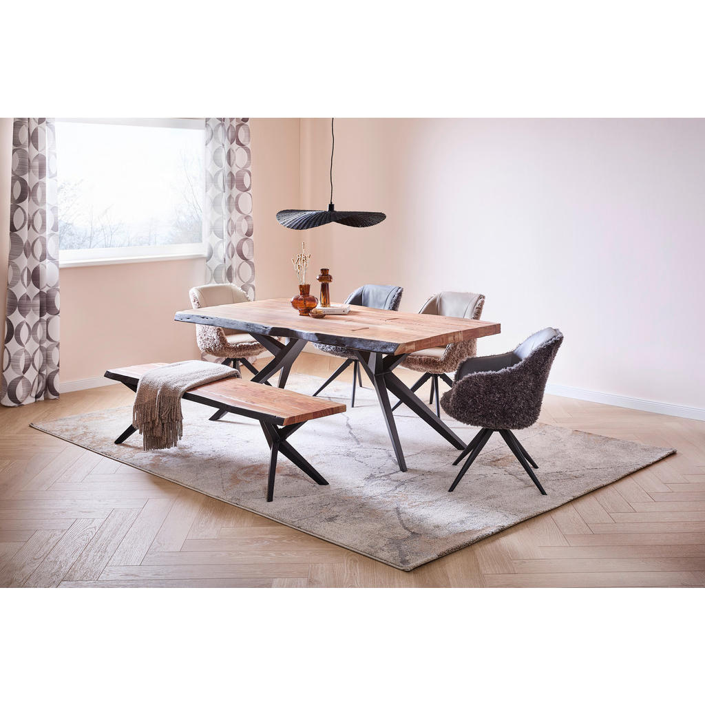 Thumbnail - Landscape Armlehnstuhl, Taupe, Textil, Stativgestell, 60x83x65 cm, Typenauswahl, Sitzfläche 360° drehbar, automatische R...