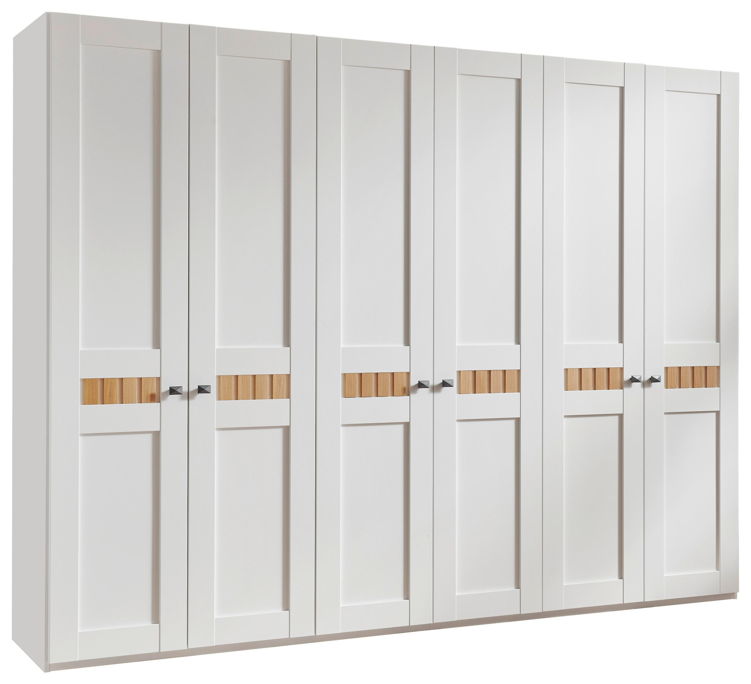 DREHTÜRENSCHRANK in Weiß, Eichefarben  - Wildeiche/Eichefarben, LIFESTYLE, Holz/Holzwerkstoff (299,2/229,4/59,5cm) - Landscape