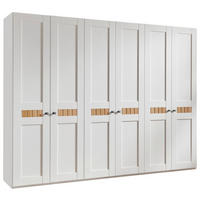 DREHTÜRENSCHRANK 299,2/229,4/59,5 cm,  in Weiß, Eichefarben, 6 Tür(en)  - Wildeiche/Eichefarben, LIFESTYLE, Holz/Holzwerkstoff (299,2/229,4/59,5cm) - Landscape